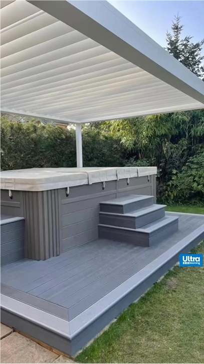 Deck With Pergola & Hot Tub